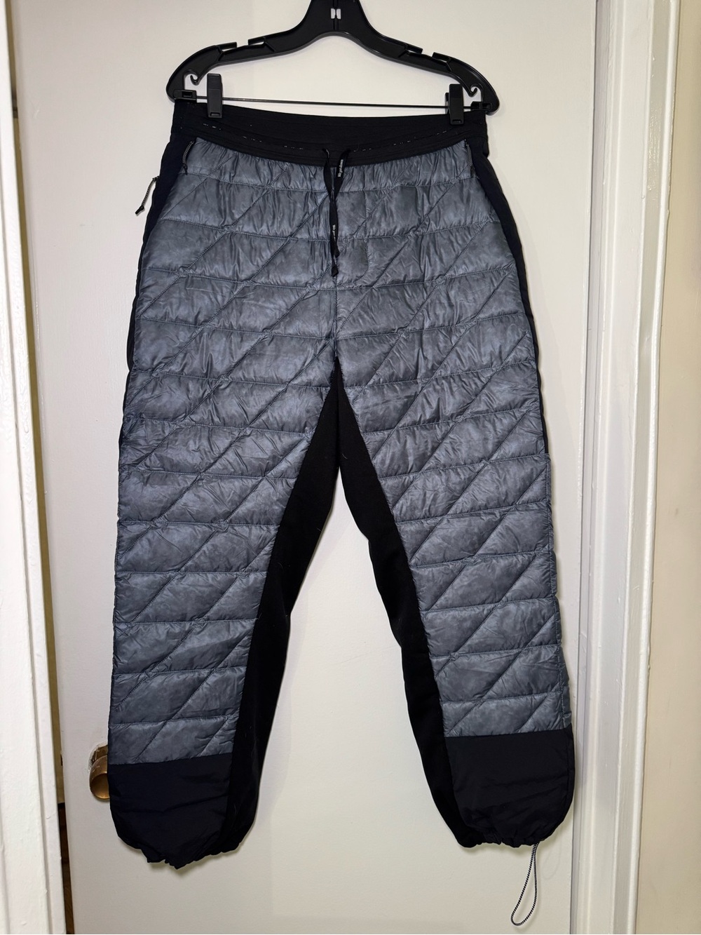Holden Grey & Black puffer pants with adjustable waist #puffer #winterwear